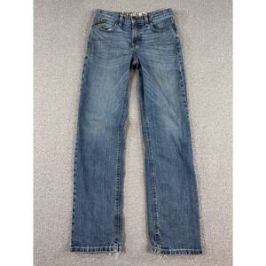 Ariat B5 Jeans Women's Size 16 Blue Med Wash Slim Straight Leg Cotton Whiskered